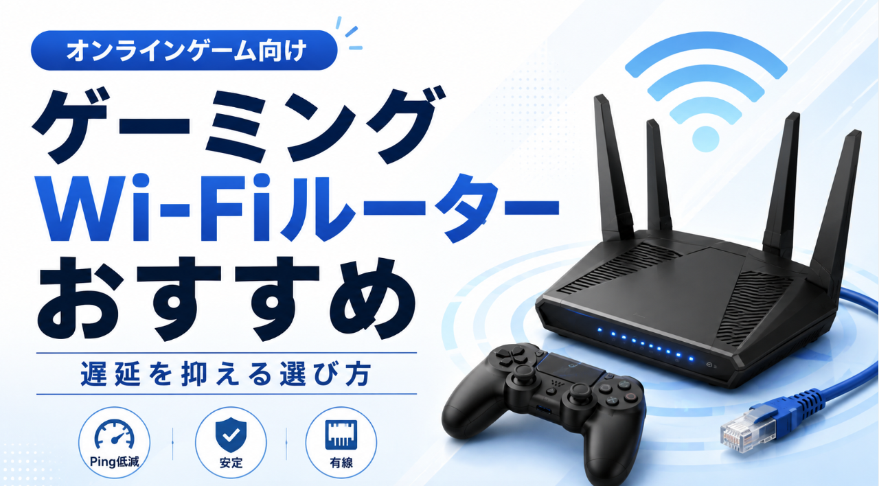 オンラインゲーム向けゲーミングWi-Fiルーターのおすすめと遅延を抑える選び方